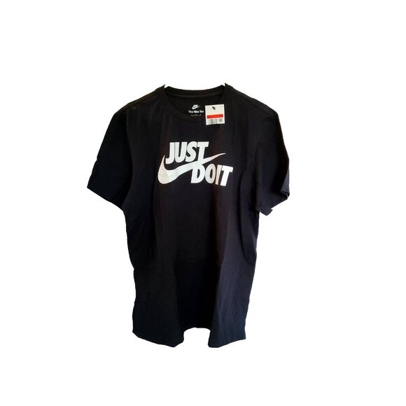 Nike Other - Nike Men's Black Signature "Just Do It" Logo Short Sleeve T-Shirt Size LARGE